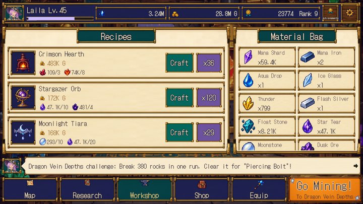 ライラの魔晶鉱店：魔道具の製作（英語）
