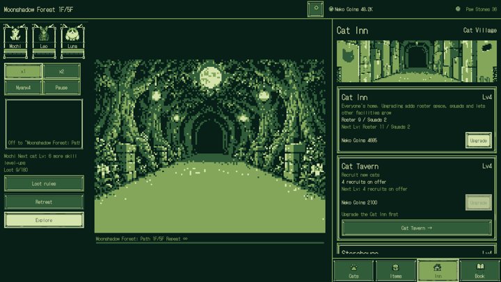 Meow Dungeon: Idle Cat RPG：ねこの育成（英語）