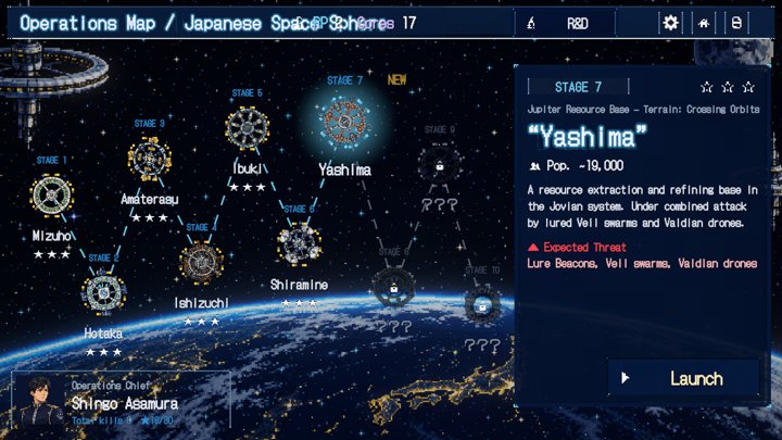 Orbital Defense 2899：宙域マップ（英語）