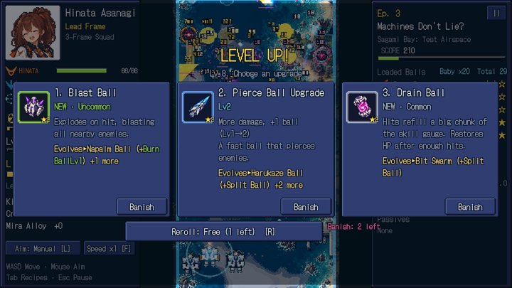 URANUS：出撃中のビルド選択（英語）