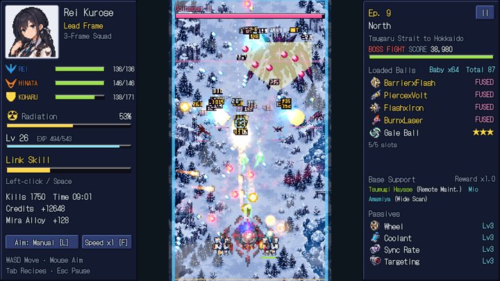URANUS：安全ピン工場のゲーム画面（英語）